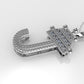 14K Pendant with 11 DIAMONDS VS1, "STT: Prong", Cut Chanel, FILIGREE