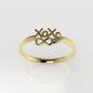 14K 'Xoxo' Gold Diamond Ring
