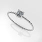 14K 0.17ct. t.w. Skinny Twist Diamond Gold Ring
