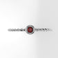 14K Ruby Stone Slim Twist Ring