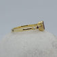14K Tourmaline Stone & Diamond Gold Ring