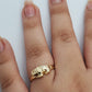 14K Elephant Designed Gold Ring