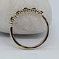 14K Sapphire & Diamonds Gold Band Ring