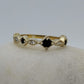 14K Natural Sapphire & Diamond Band Ring