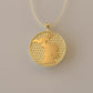 14K Gold Pendant, Mother and Son Silhouette
