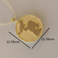 14K Gold Pendant, Mother and Son Silhouette