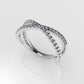 14K Gold Ring with 18 DIAMONDS VS1, Cut Split