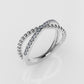 14K Gold Ring with 18 DIAMONDS VS1, Cut Split
