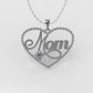 14K Pendant with 1 DIAMOND 2.5mm VS1, "STT: Prong", FILIGREE, Heart Style