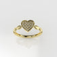 14K Gold Ring with 21 DIAMONDS 1.3mm VS1, STT: Prong