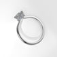 14K Solitaire Ring with 17 DIAMONDS VS1, STT: Prong