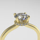 14K Solitaire Ring with 17 DIAMONDS VS1, STT: Prong