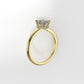 14K Solitaire Ring with 17 DIAMONDS VS1, STT: Prong