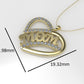 14K Gold Pendant with 31 DIAMONDS VS1, "STT: Prong", MOM, Heart Style