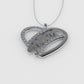 14K Gold Pendant with 31 DIAMONDS VS1, "STT: Prong", MOM, Heart Style