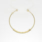 14K Bracelet with 25 Diamonds, "Stt: Prong", long 7 or 7 1/2 inch