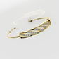 14K Bracelet with 25 Diamonds, "Stt: Prong", long 7 or 7 1/2 inch