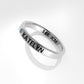 14k Ring with Custom Names "KATELYN" with 1 AQUAMARINE