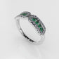 14K Gold Ring with 48 Stones, STT: Bezel and Cut Split
