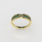 14K Gold Ring with 48 Stones, STT: Bezel and Cut Split