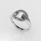 14K Gold Ring with 12 DIAMONDS, Cut: Split