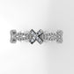 14K Ring with 30 DIAMONDS, Stt: Prong, Filigree, Star Style, Cut Chanel