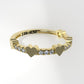 14K Ring with 12 DIAMONDS VS1, Cut Split , Heart Style