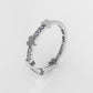14K Ring with 12 DIAMONDS VS1, Cut Split , Heart Style