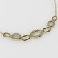 14K Gold Necklace with 43 DIAMONDS, length is 18 inches with chain, STT: Prong