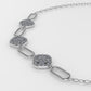 14K Gold Necklace with 60 STONES, length is 18 inches with chain, STT: Prong