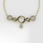 14K Necklace with 55 DIAMONDS, length is 18 inches with chain, STT: Prong