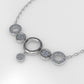 14K Necklace with 55 DIAMONDS, length is 18 inches with chain, STT: Prong
