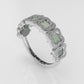 14K Gold Ring with 6 MOTHER STONE, Stt: Prong, FILIGREE, Clover Style