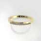 14K Ring with 13 DIAMONDS, STT: Prong and Bezel
