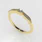 14K Gold Ring with 10 STONES, STT: Prong, Cut Chanel