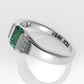14K Gold Ring with 7 STONES, Stt: Prong, Cut Chanel, For Men
