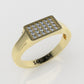 14K Ring with 24 MOISSANITE, Stt: Prong, Cut Chanel, For Men