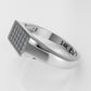 14K Ring with 24 MOISSANITE, Stt: Prong, Cut Chanel, For Men