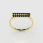 14K Gold Ring with 45 SAPPHIRE, Stt: Prong