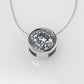14K Gold Pendant with 1 Diamond VS1, STT: Bezel, Only Pendant
