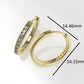 14k Earrings with 18 DIAMONDS, "STT: Cut Chanel"