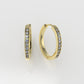 14k Earrings with 18 DIAMONDS, "STT: Cut Chanel"