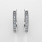 14k Gold Earrings with 18 DIAMONDS, "STT: Cut Chanel with Prongs"