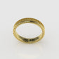 14K Gold Band Ring, with rope