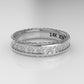 14K Gold Band Ring, with rope