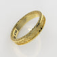14K Gold Band Ring, with rope