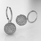 14k Gold Earrings, Bee Hive Style