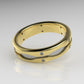 14K Gold Wedding Ring with 12 Diamonds, STT: Bezel, For men or women