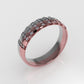 14K Gold Wedding Ring with 27 Diamonds, STT: Prong, Cut Chanel, For men or women