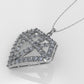 14K Gold Pendant with 57 DIAMONDS, STT: Prong, Diamond Style, Only Pendant